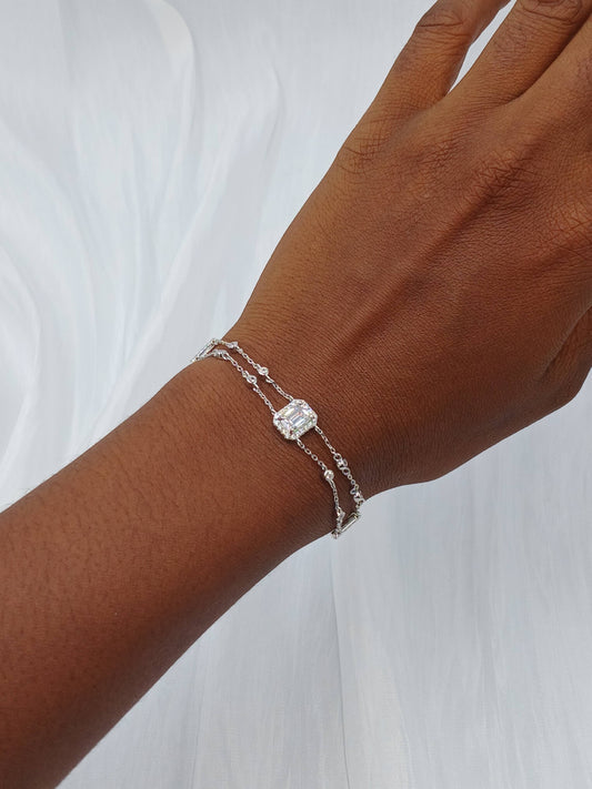 Moissanite diamond bracelet